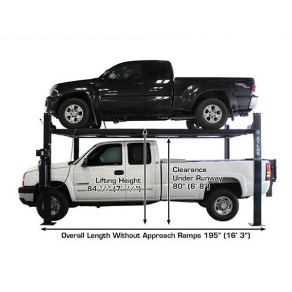 Atlas Garage PRO8000EXT-L Extra Tall/Extra Long Portable Hobbyist 8,000 lb. Capacity 4-Post Lift - Image 14