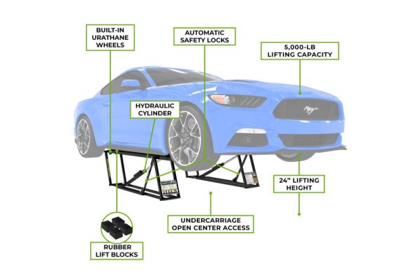 QuickJack 5000TLX 5,000 Lb. Capacity Extended Portable Car Lift - Image 12