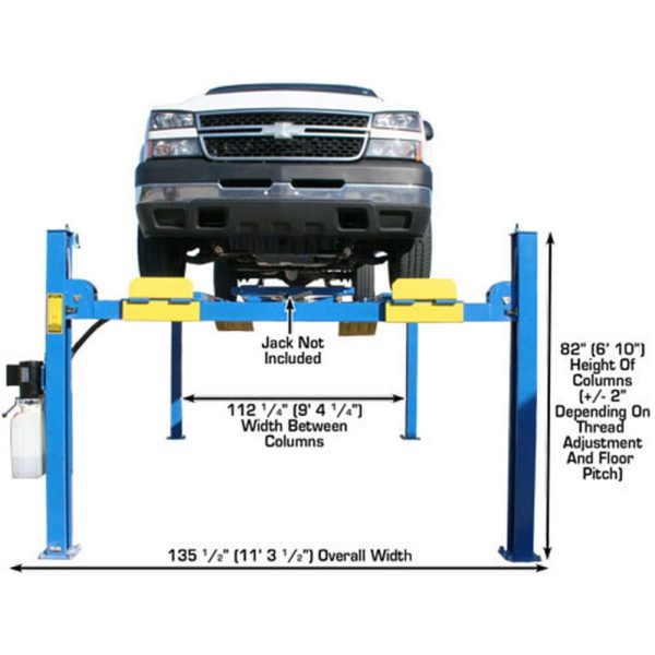 Atlas 12,000 lb. 4-Post Alignment Lift w/ Turntables - Image 10