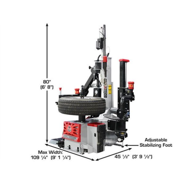 Atlas Platinum PTC500 Center Post Tire Changer w/Adapters - Image 8