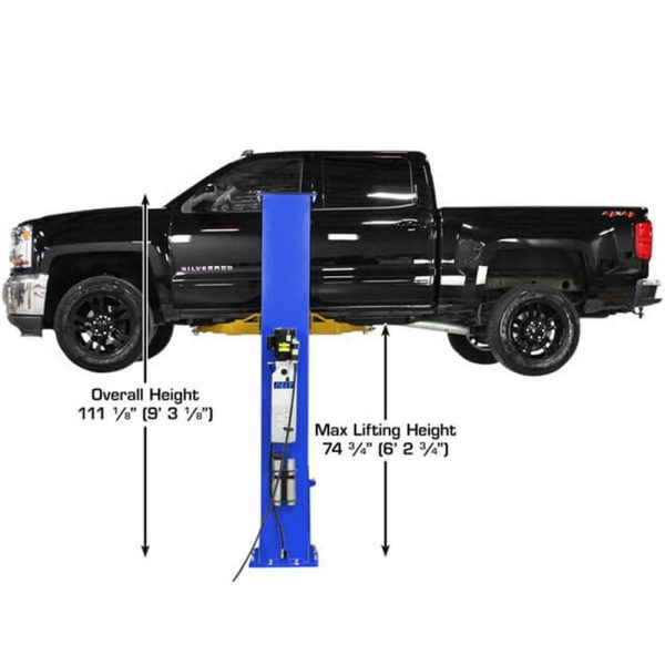 Atlas Platinum PVL9BP ALI Certified Commercial Baseplate 9,000 lb. Capacity 2-Post Lift - Image 13