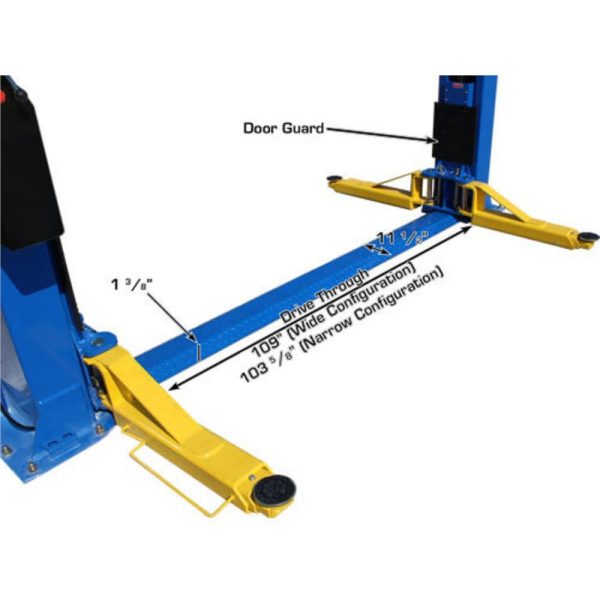 Atlas BP12000X Commercial Grade Baseplate 12,000 lb. Capacity 2-Post Lift - Image 20