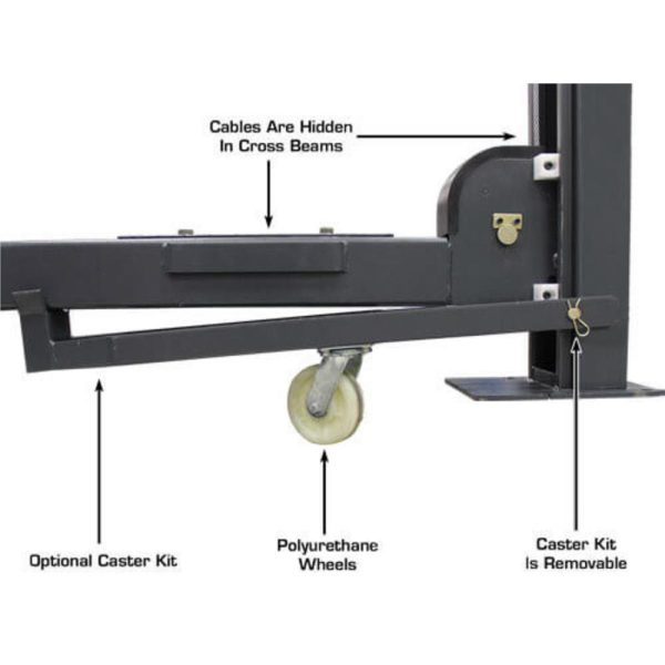 Atlas 408SL Super Deluxe Portable Hobbyist 8,000 lb. Capacity 4-Post Lift - Image 16