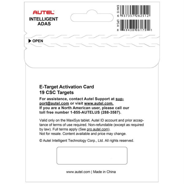 Autel Digital Targets Upgrade Card - Image 3
