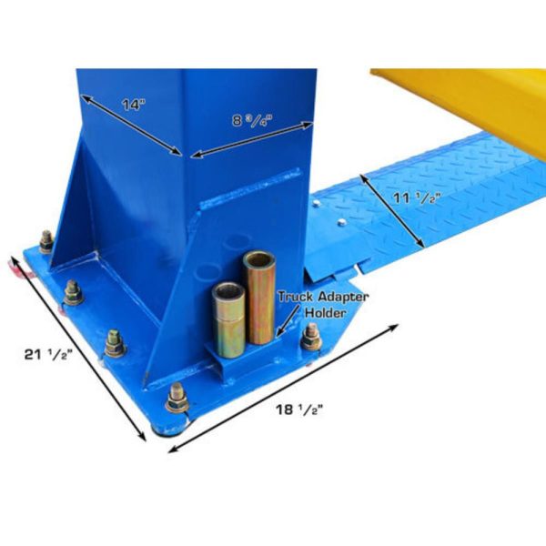 Atlas BP12000X Commercial Grade Baseplate 12,000 lb. Capacity 2-Post Lift - Image 23
