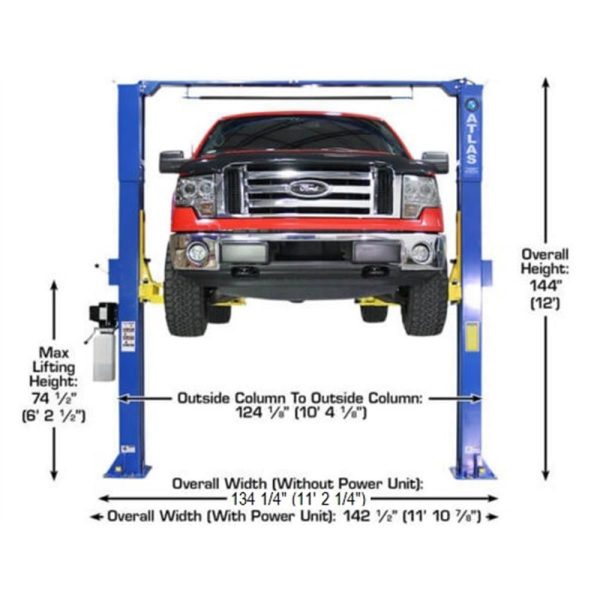 Atlas PRO-9D Overhead 9,000 lb. Capacity 2-Post Lift - Image 14