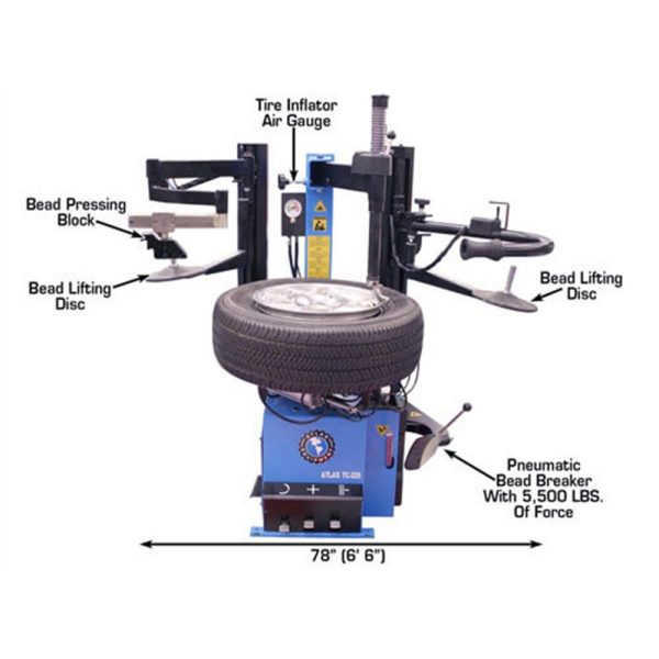 Atlas TC229 Tire Changer w/Dual Arms - Image 13