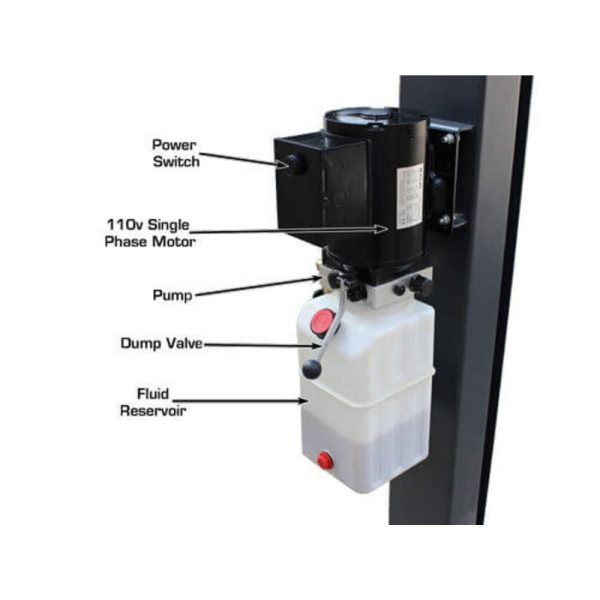 Atlas 408SL Super Deluxe Portable Hobbyist 8,000 lb. Capacity 4-Post Lift - Image 21