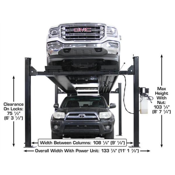 Atlas Apex 9 ALI Certified 9,000 lb. Capacity 4-Post Lift - Image 19