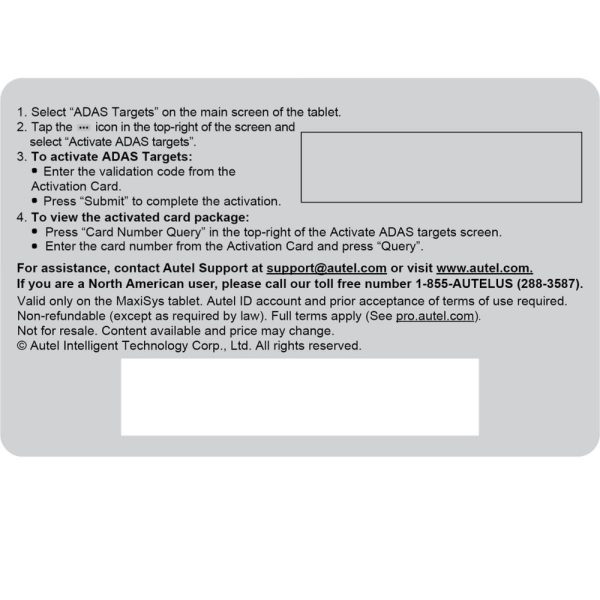 Autel Digital Targets Upgrade Card - Image 4