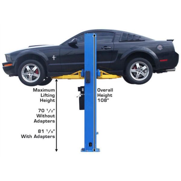 Atlas BP8000 8,000 lb Capacity Baseplate 2-Post Lift - Image 2