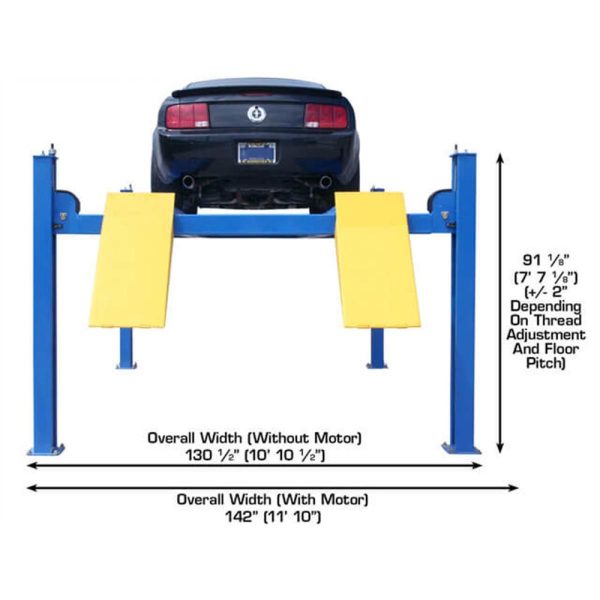 Atlas 414 Commercial Grade 14,000 lb. 4-Post Lift - Image 15