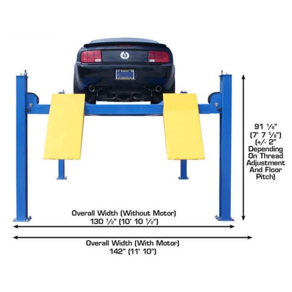 Atlas 414A 14,000 LB 4-Post Alignment Lift w/Turntables - Image 5