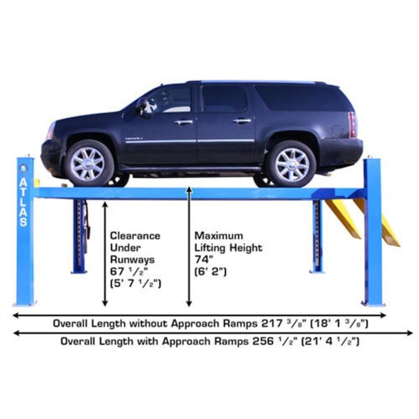 Atlas 414A 14,000 LB 4-Post Alignment Lift w/Turntables - Image 7