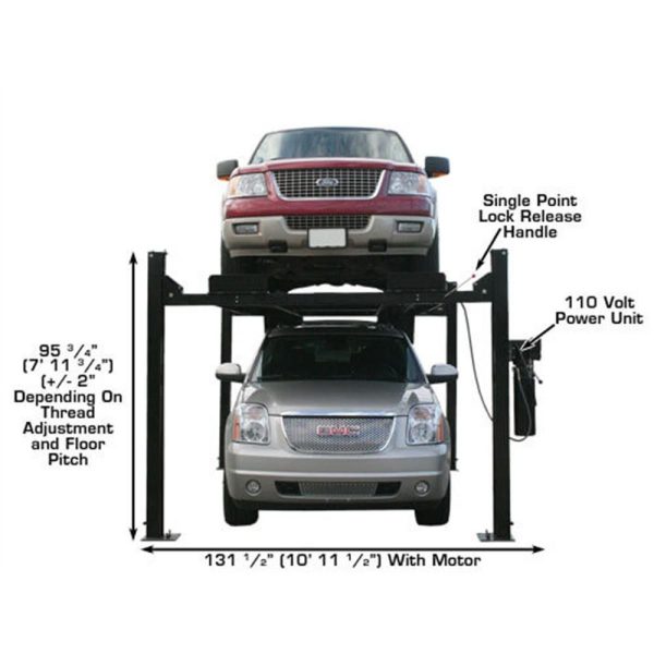 Atlas PRO9000 4 Post Lift + RJ6 Rolling Jacks Combo - Image 28