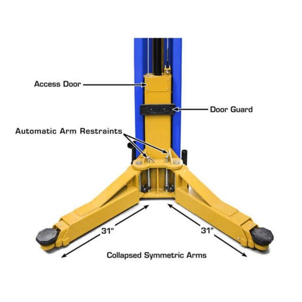 Atlas Platinum PVL12 ALI Certified 12,000 lb. Capacity 2-Post Lift - Image 11