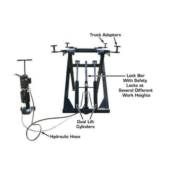 Atlas 6MR Portable Mid-Rise 6,000 lb. Capacity Scissor Lift - Image 17